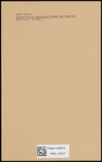 Sketchbook, collection of The British Museum, London