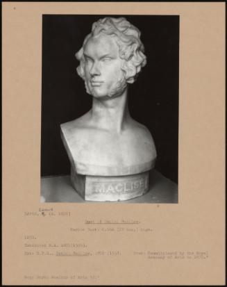 Bust of Daniel Maclise.