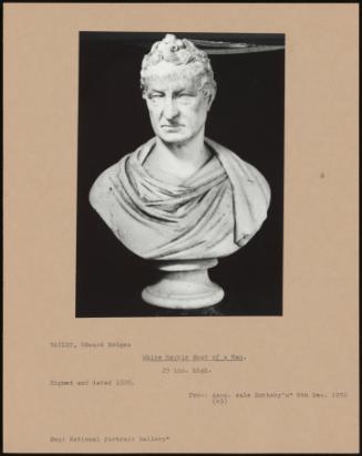 White Marble Bust of a Man.