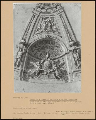 Design for a Segment of the Cupola of St Paul's Cathedral