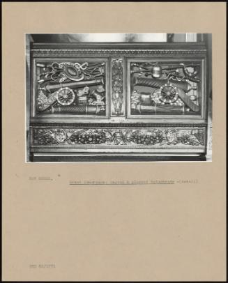 Great Staircase: Carved and Pierced Balustrade–(detail)