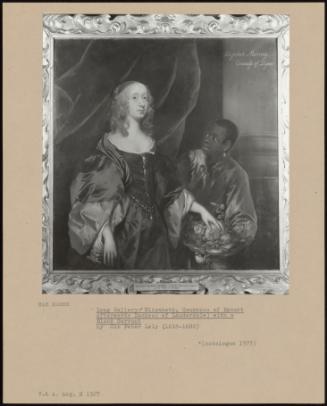 Long Gallery: Elizabeth, Countess of Dysart Afterwards Duchess of Lauderdale) with a Black Servant