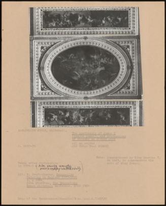 The Apotheosis of King James I (Centre Panel), and Processions of Cherubs on Either Side