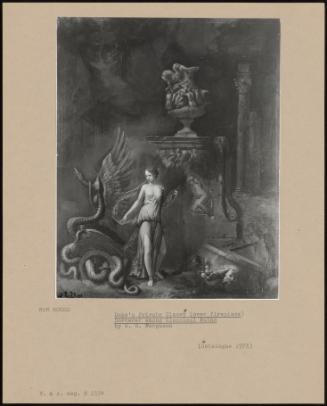Duke's Private Closet (Over Fireplace): Sorcerer Among Classical Ruins