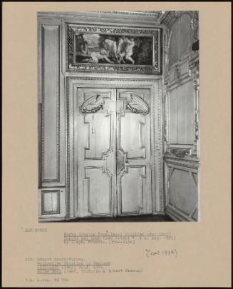 North Drawing Room (Inset Painting Over Door): Cupids and Goat