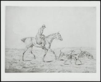 A Huntsman And Three Foxhounds
