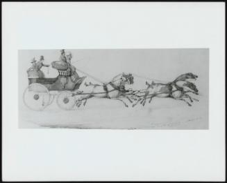 A Carriage Drawn by Four Galloping Horses