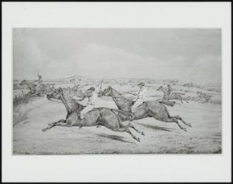 A Steeplechase Scene: Four Riders