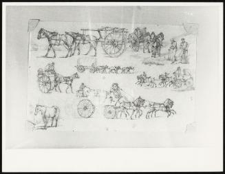 Landscape Scenery: Sketches of Various Horse–Drawn Conveyances