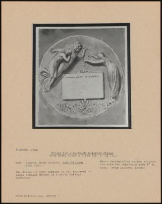 Design For A Circular Memorial Plaque