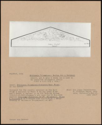 Britannia Triumphant: Design For A Pediment