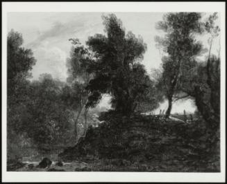 Landscape With Trees Above A River Bank