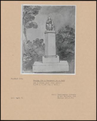 Design for a Monument in a Park