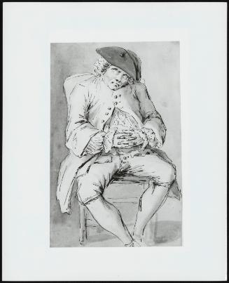A Man Asleep with Hands Crossed (In a Chair)