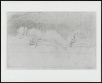Study for Sculpture of Woman Lying Face Down