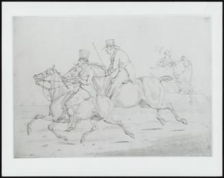 Drawings for "Specimens of Riding near London" / Fancy View Near Gray's Inn Road