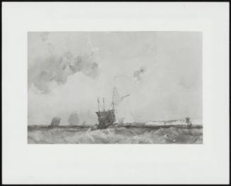 Ships At Sea In A High Wind (Fishing Vessels in a choppy Sea)
