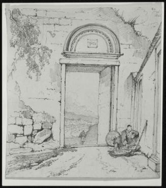 Peasant Seated By A Doorway