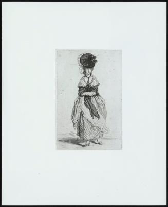 A Lady with Black Shawl and Black Shoes