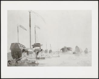Boats Near a Dutch Folly Fort, Canton