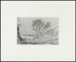 Landscape Sketch with a Tree