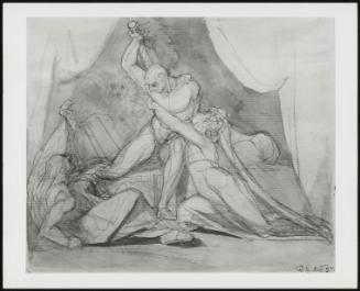 Allegorical; Verso: Pencil and Pen Study of Three Figures