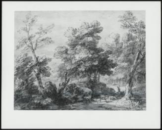 A Wooded Landscape with Shepherd and His Flock
