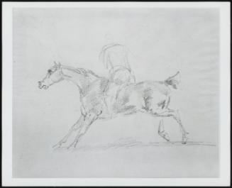 Figure on Horseback–Verso, Study of a Horse