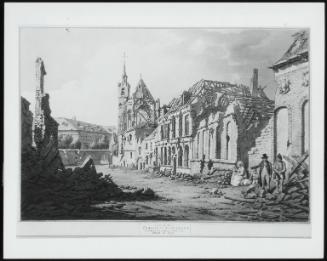 A View of the Convent of Clarisses, Valenciennes, after the Siege in 1793