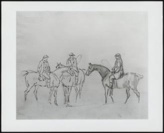 Three Men on Horseback
