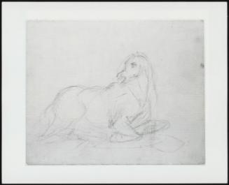 Study of a Horse Lying Down