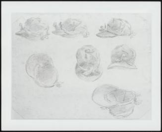 Studies Of Several Riding Hats, Verso: Study Of A Riding Hat - One Of 24 Originally Bound