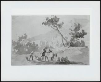 Landscape with Cattle and Figures in Foreground