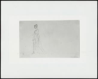 Studies of Cattle; Verso: Study of a Lady