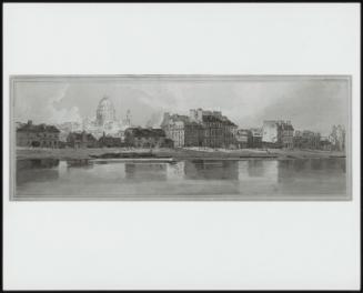 View of Pont de la Tournelle and Notre Dame taken from the Arsenal