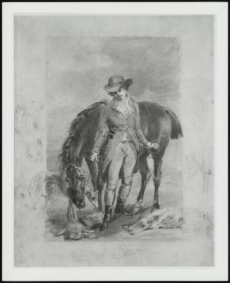 Young Man with Horse and Doge