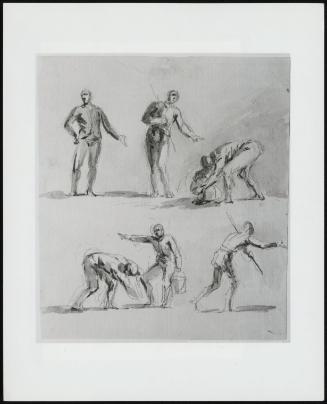 Studies Of Figures In Several Different Positions - One Of 24 Originally Bound