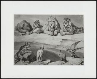 A Boar, a Leopard, a Lion, a Tiger, a Wolf, a Ram, and Two Eagles