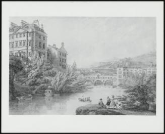 A View of Bath From Spring Gardens, with Pulteney Bridge