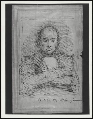 Benjamin Disraeli Sketched at a R. A. Dinner 1876.