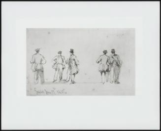 A) Studies Of Figures In A Church ; B) Group Of Figures, Gadshill, 1862 ; C) Hillslap