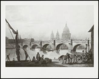 Blackfriars Bridge and St. Paul's, ca. 1790
