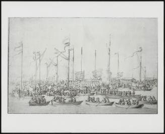 Celebration on the Thames Near Whitehall, after the Coronation of James Ii