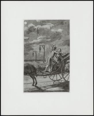 Man Strangling A Woman In An Open Carriage