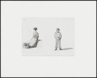 Seated Woman and Standing Man