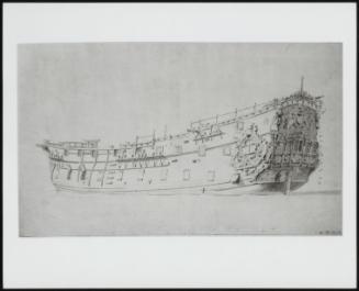 An English Man-O'-War–a Third- Rate Ship