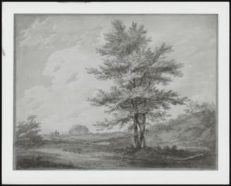 Landscape With Trees And Distant Figures