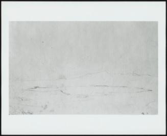 Bridge And Trees, Verso: Pencil Sketch Of Mountain Landscape