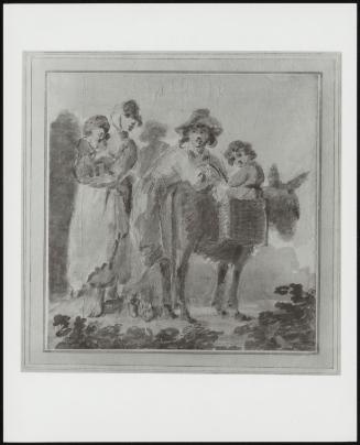 Peasant Family And Donkey