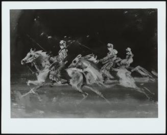 Arab Horsemen, Three Grey Horses